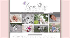 Desktop Screenshot of annettvalentin.de